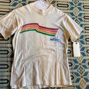 Vintage Cream T shirt with "Hawaii" logo